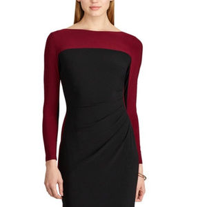 Lauren Ralph Lauren Color-Blocked Jersey Dress